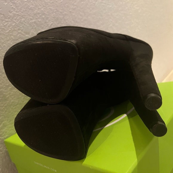 DOM DANCING ANKLE BOOTS BLACK VEGAN SUEDE BASE LINE SIZE 7 - Picture 9 of 13